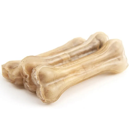 New Dog Bones Chews Toys Leather Cowhide Bone