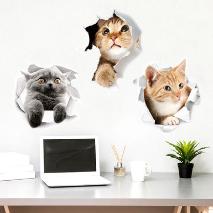 Cats 3D Wall Sticker For Home Decoration