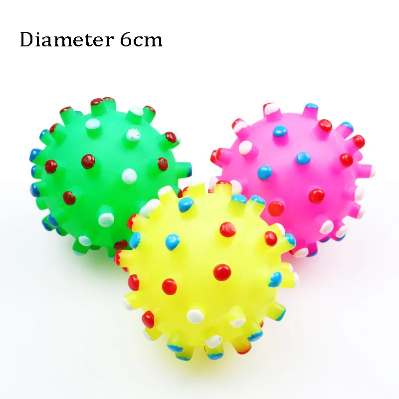 1pcs Diameter 6cm Squeaky Pet Dog Ball Toys for Small Dogs