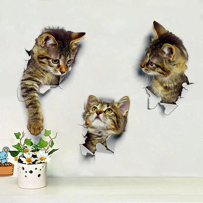 Cats 3D Wall Sticker For Home Decoration