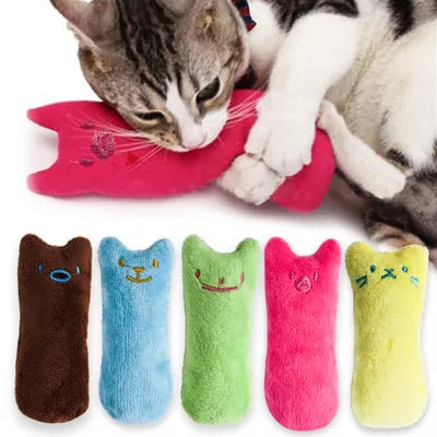 Teeth Grinding Catnip Toys Funny Plush