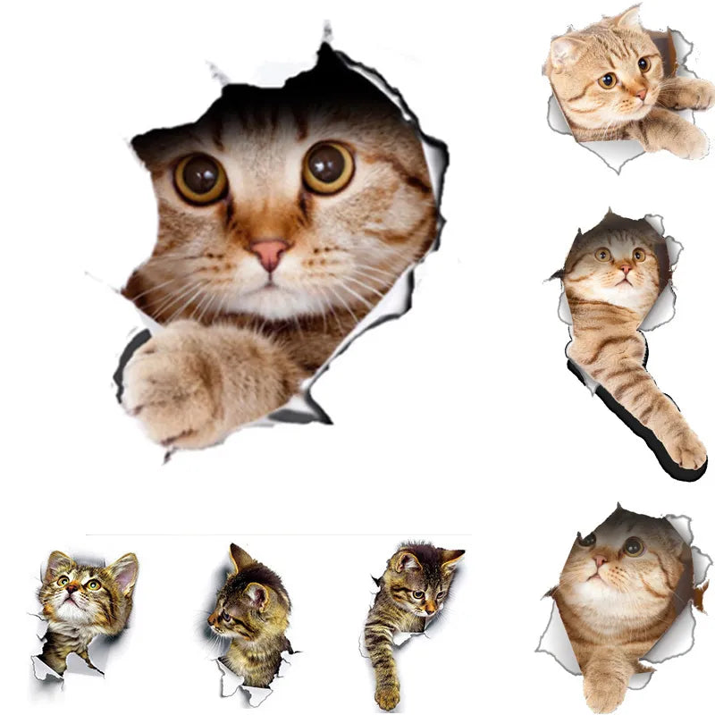 Cats 3D Wall Sticker For Home Decoration