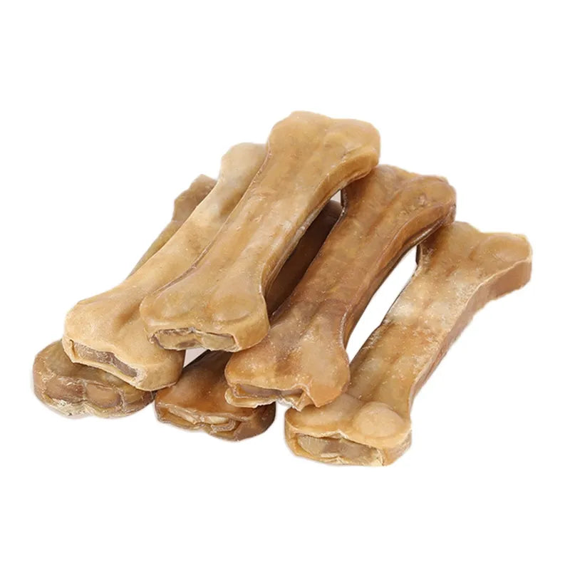 New Dog Bones Chews Toys Leather Cowhide Bone