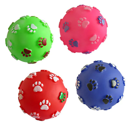 1pcs Diameter 6cm Squeaky Pet Dog Ball Toys for Small Dogs