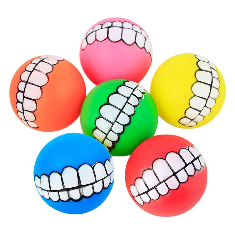 1pcs Diameter 6cm Squeaky Pet Dog Ball Toys for Small Dogs