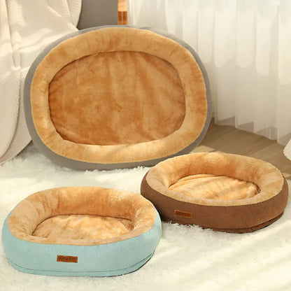 Cat Bed Dog Pet Bed Kennel Non-Slip Winter Warm