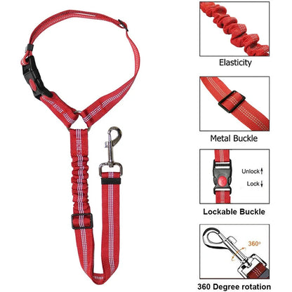 Two-in-one Dog Safety Belt adjustable