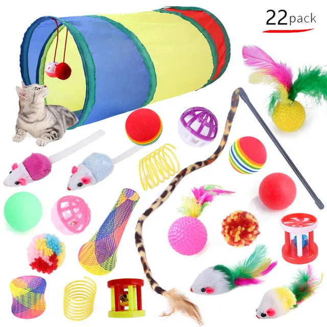 Cat Toys Mouse Shape Balls Foldable Cat Kitten Play