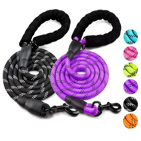 Strong Dog Leash  Reflective For Big Small Med