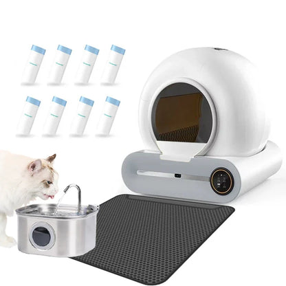 65L Automatic Smart Cat Litter Box Self Cleaning