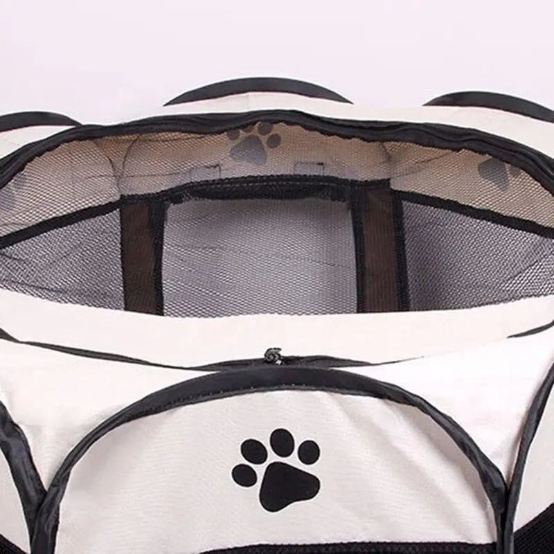 Portable Foldable Pet Tent Kennel Octagonal