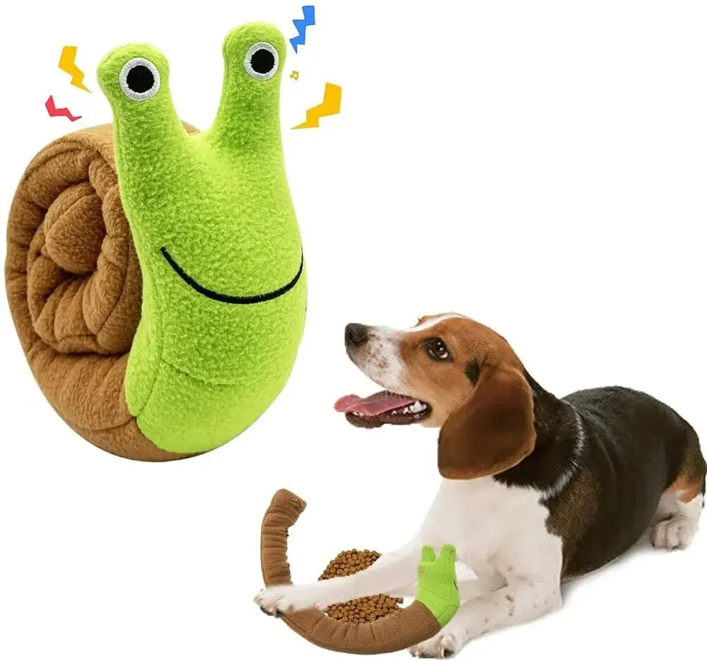 Dog Squeak Toys Pet Sniffing Plush Snails Tibetan