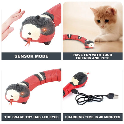 Smart Sensing Cat Toys Interactive Snake