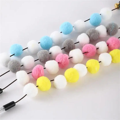 Pompom Cat Toys 1pcs Interactive Stick