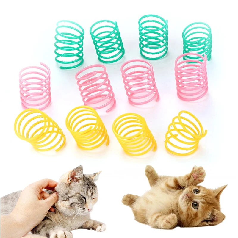 Kitten Coil Spiral Springs Cat Toys Interactive