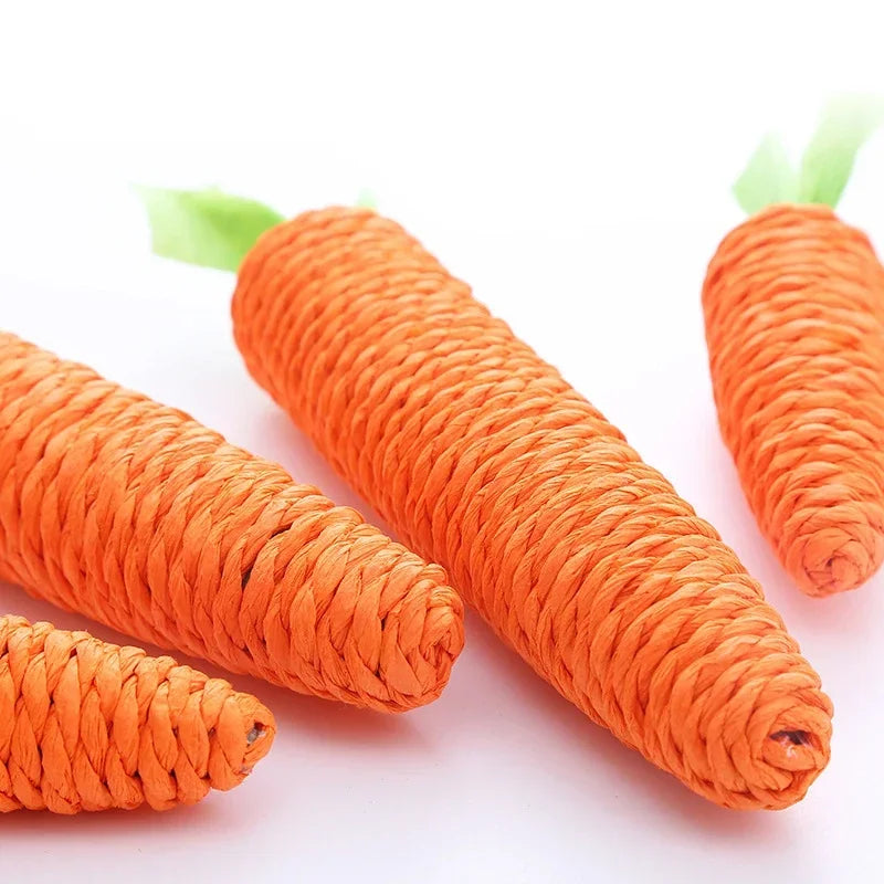 Carrot Pet Cat Toy Paper Rope Chew