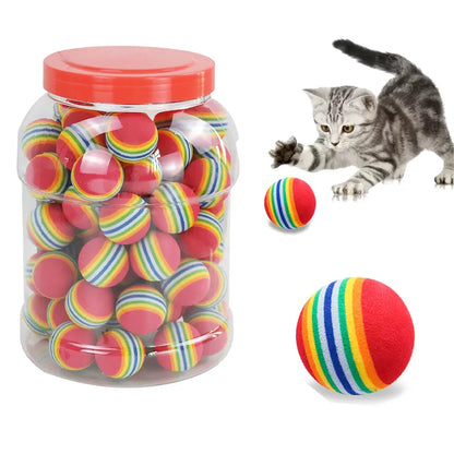 Rainbow Cat Toys Ball Interactive