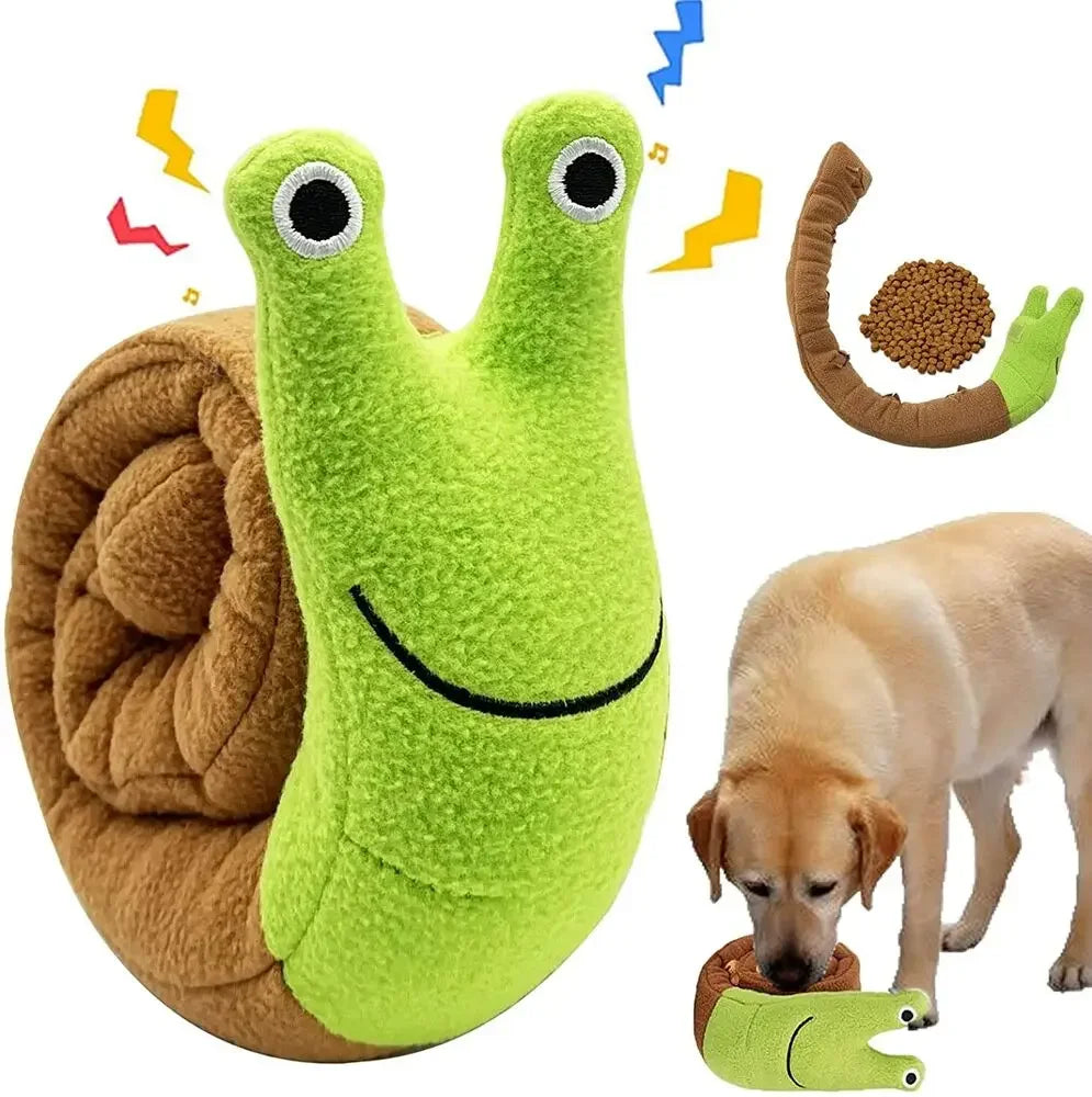 Dog Squeak Toys Pet Sniffing Plush Snails Tibetan