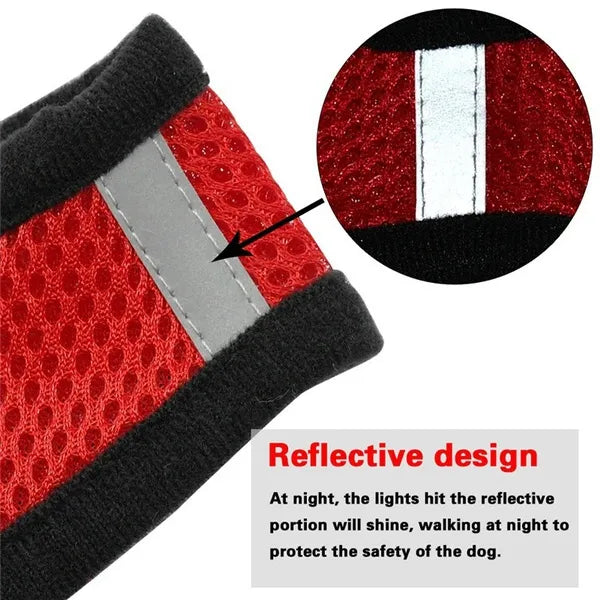 Cat Dog Harness with Lead Leash Adjustable Vest Polyester