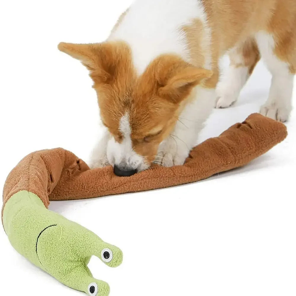 Dog Squeak Toys Pet Sniffing Plush Snails Tibetan