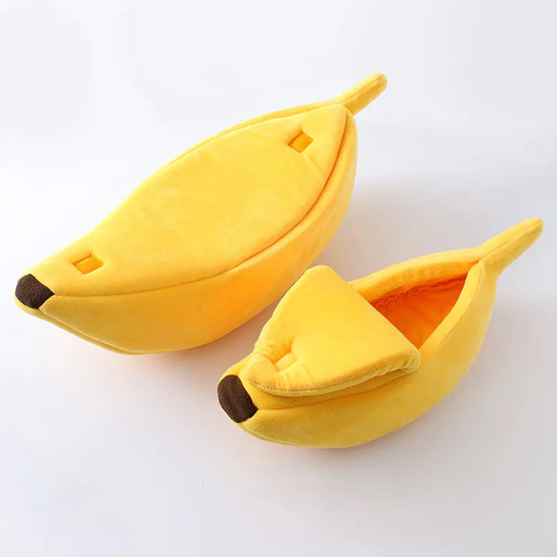 Banana Cat-Dog Bed House Funny Cute Cozy Cat