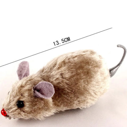 Funny Lifelike Plush Mouse Running Toy