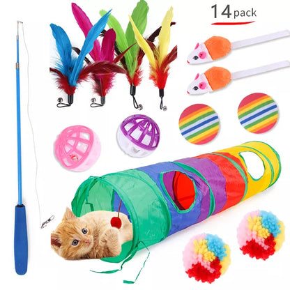 Cat Toys Mouse Shape Balls Foldable Cat Kitten Play