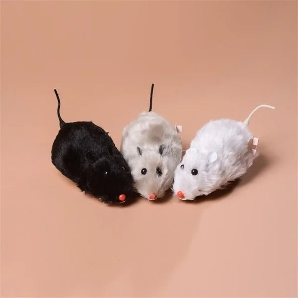 Funny Lifelike Plush Mouse Running Toy