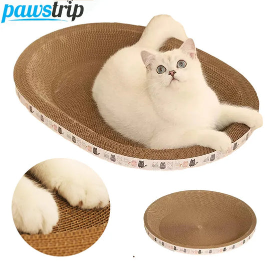 Corrugated Cat Scratcher Cat Scrapers Round Oval Grinding Claw Toys