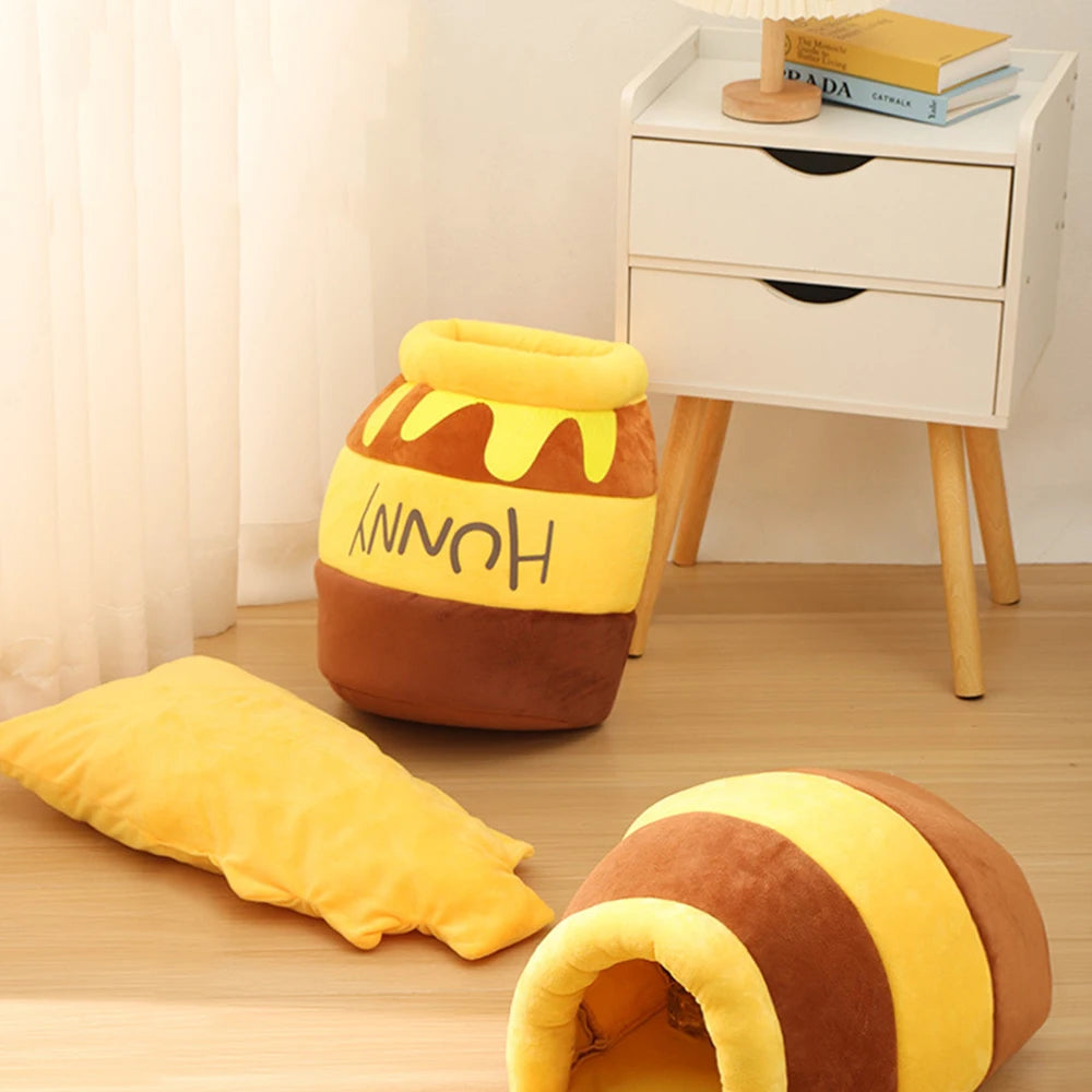 Cat Bed House Honey Jar