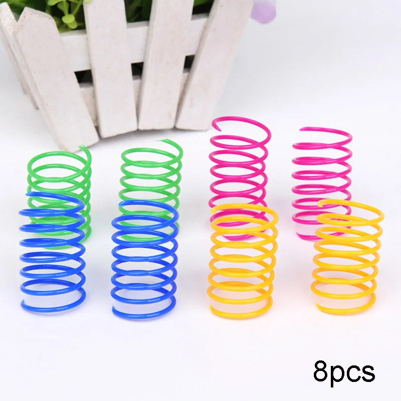 Kitten Coil Spiral Springs Cat Toys Interactive