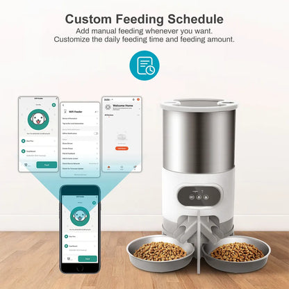 Pet Feeder Cat And Dog Food Automatic