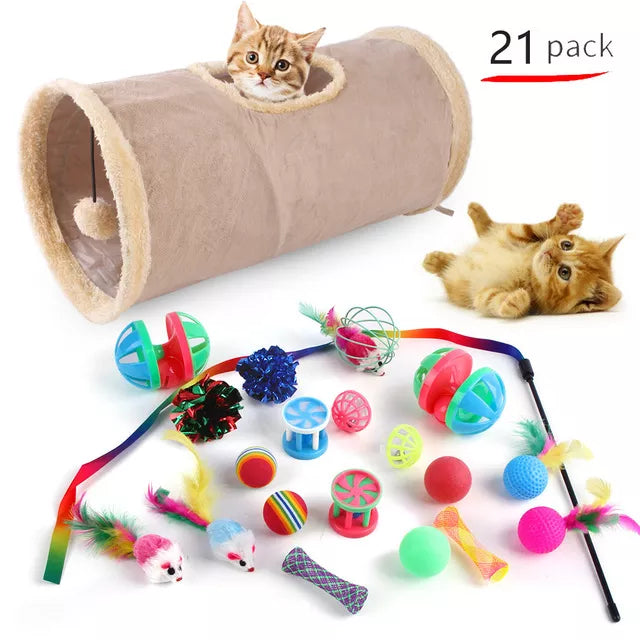 Cat Toys Mouse Shape Balls Foldable Cat Kitten Play