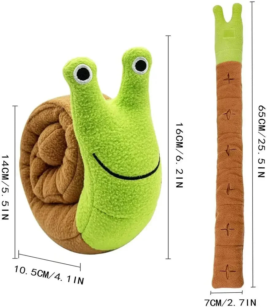 Dog Squeak Toys Pet Sniffing Plush Snails Tibetan