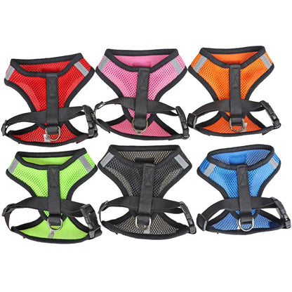 Cat Dog Harness with Lead Leash Adjustable Vest Polyester