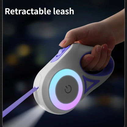 5M/3M LED Flashlight Pet Leash Retractable