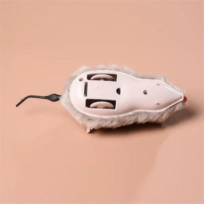 Funny Lifelike Plush Mouse Running Toy