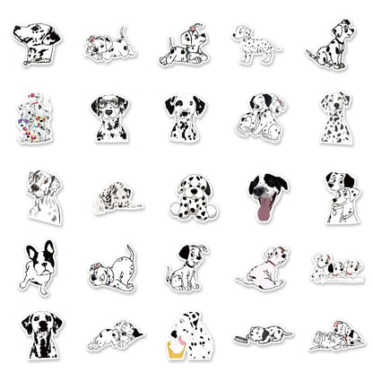 10/30/50PCS Cute Disney 101 Dalmatians Cartoon Stickers