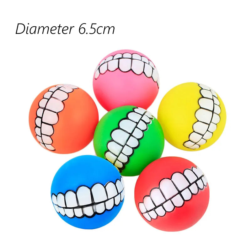 1pcs Diameter 6cm Squeaky Pet Dog Ball Toys for Small Dogs