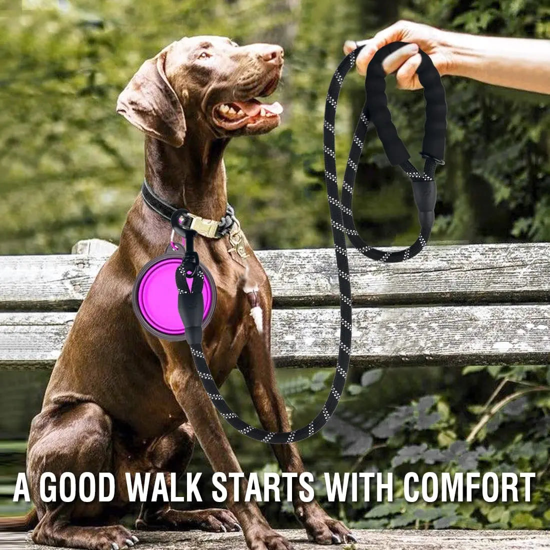 Strong Dog Leash  Reflective For Big Small Med