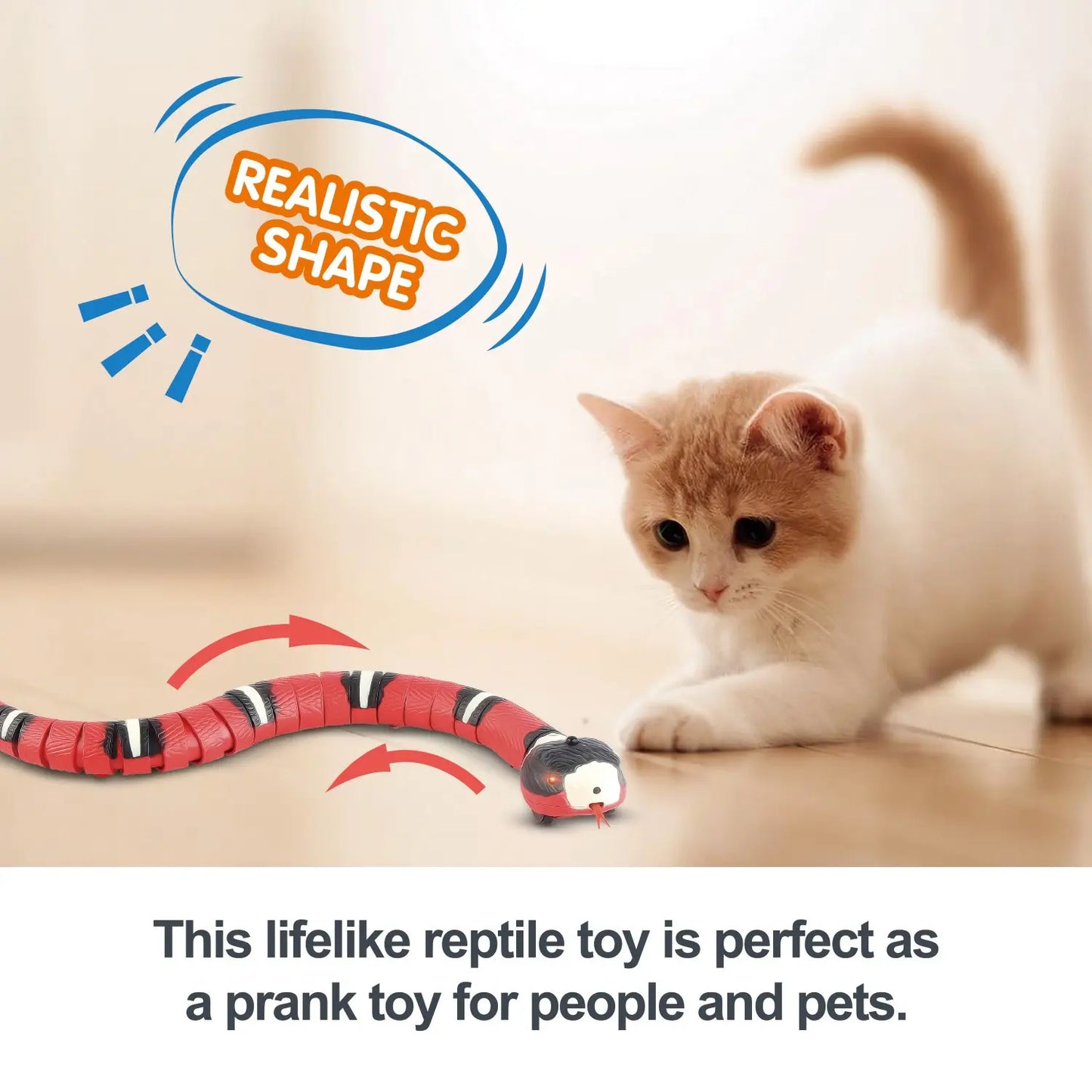 Smart Sensing Cat Toys Interactive Snake