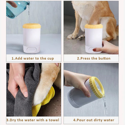 Semi Automatic Pet Paw Cleaner Cup