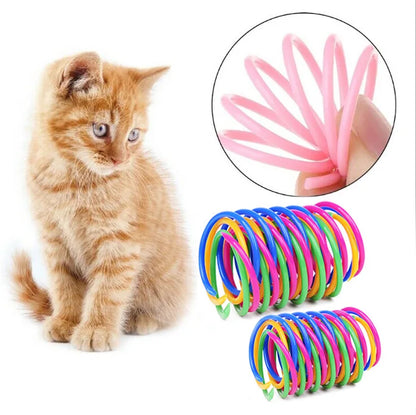 Kitten Coil Spiral Springs Cat Toys Interactive