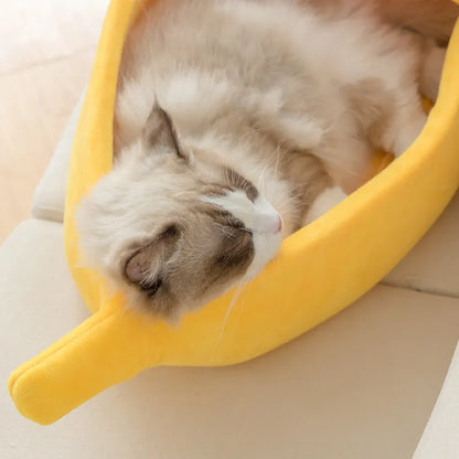 Banana Cat-Dog Bed House Funny Cute Cozy Cat