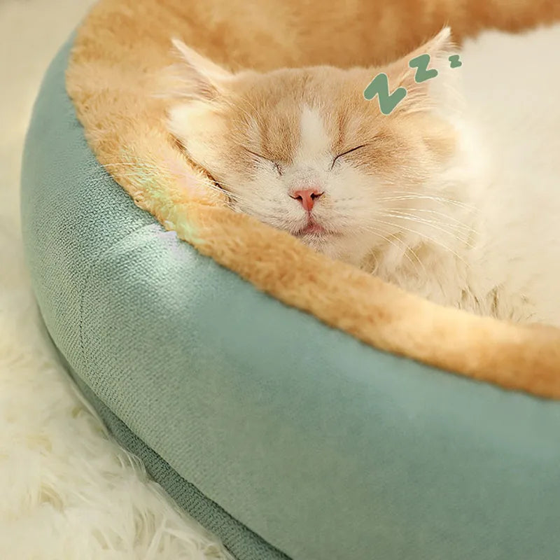 Cat Bed Dog Pet Bed Kennel Non-Slip Winter Warm