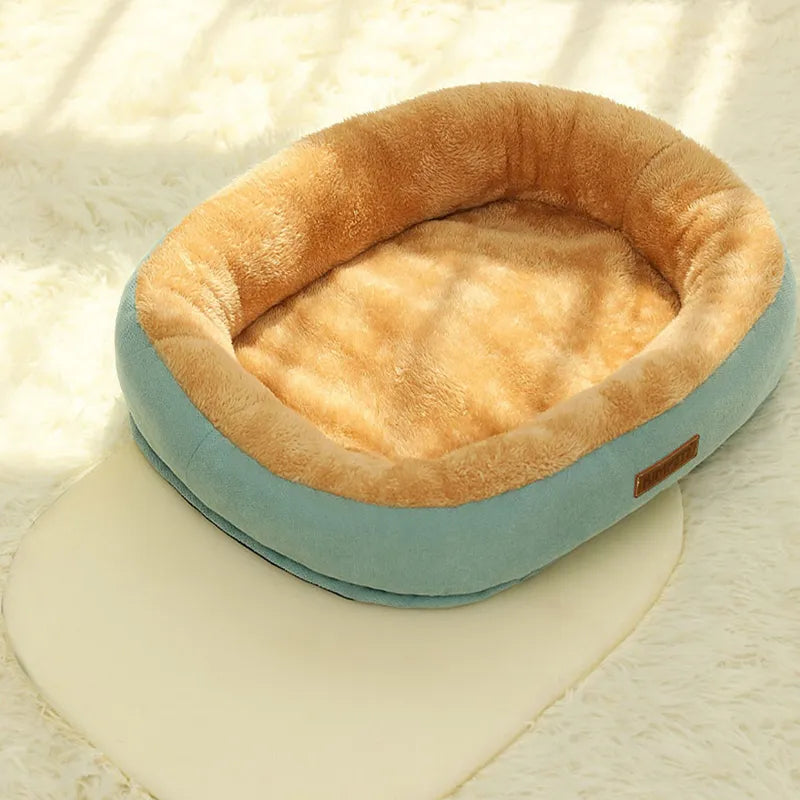 Cat Bed Dog Pet Bed Kennel Non-Slip Winter Warm