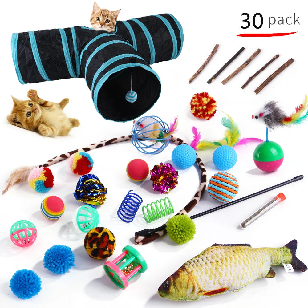 Cat Toys Mouse Shape Balls Foldable Cat Kitten Play