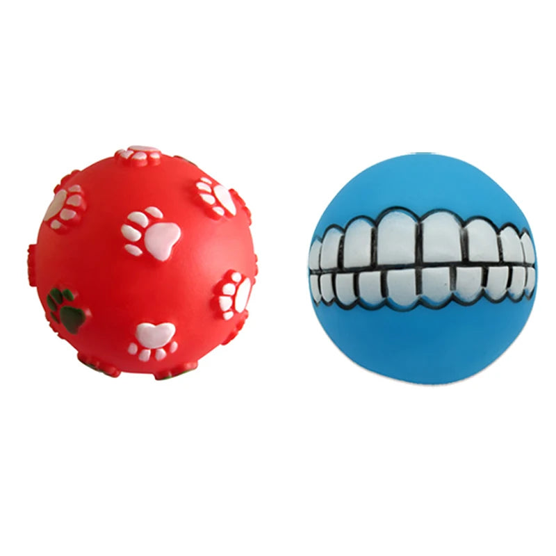 1pcs Diameter 6cm Squeaky Pet Dog Ball Toys for Small Dogs