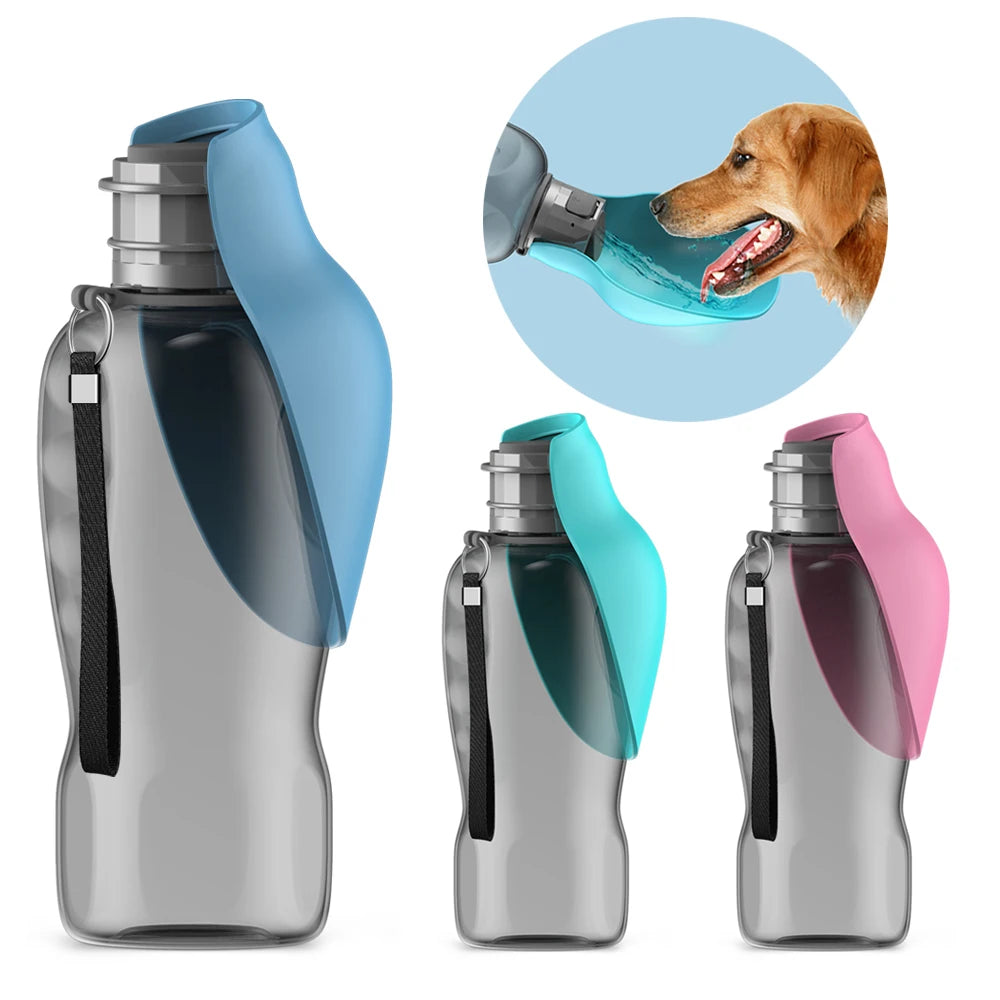 800ml Portable Dog Water Bottle Outdoor Travel