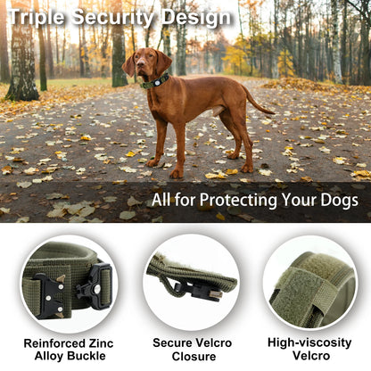 Air Tag Dog  Tactical Collar with Handle